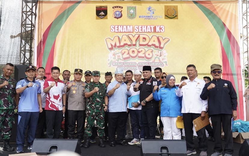 May Day 2026 di Pekanbaru Berlangsung Meriah dan Kondusif, Plt Gubernur Riau hingga Kapolda Hadiri Peringatan Bersama Buruh