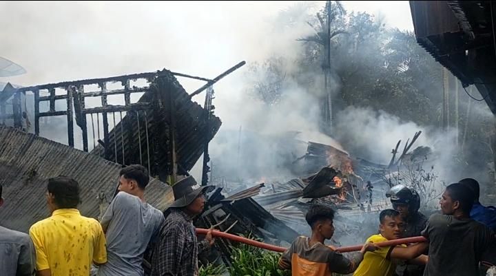 Ditinggal ke Sawah, Rumah Abu Hasan di Bagan Punak Jadi Abu
