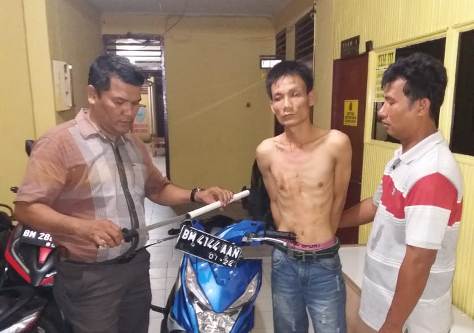 Polsek Bukitraya Bekuk Pelaku Begal Rampas Motor