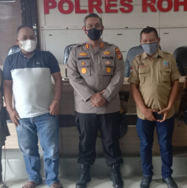 Apresiasi IWO Rohul pada Tim Resmob Polres Rohul Amankan judi  Gelper Tembak Ikan Di Tambusai Utara