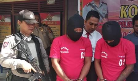 Dua Begal Di Bekuk Polres Rokan Hulu 