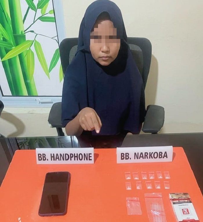 Ibu Muda ini Diringkus Polisi, Akibat Nekat Jadi Bandar Sabu