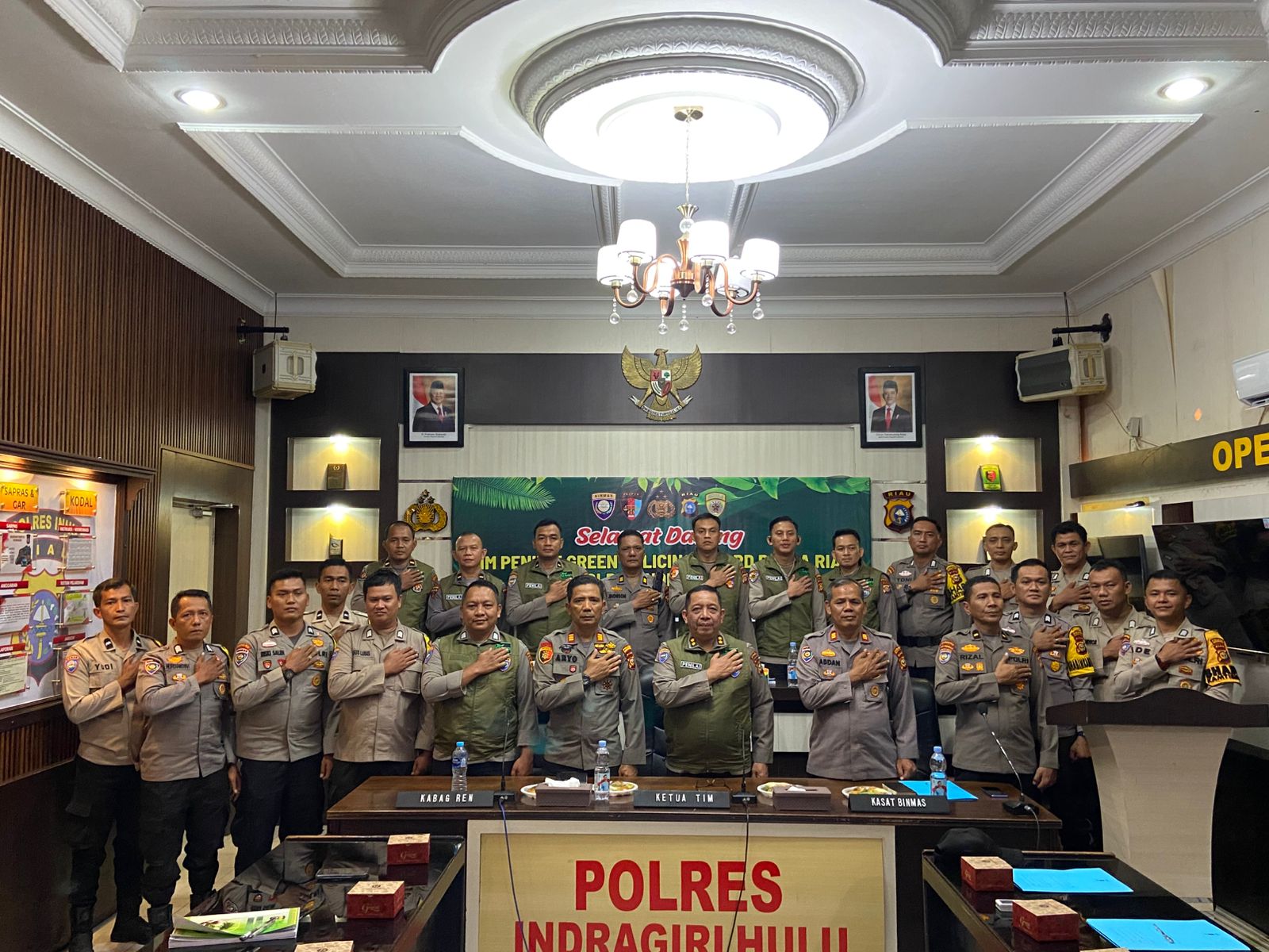 Polda Riau Turunkan Tim Penilai Green Policing Ke Polres Inhu, Ini Tujuannya