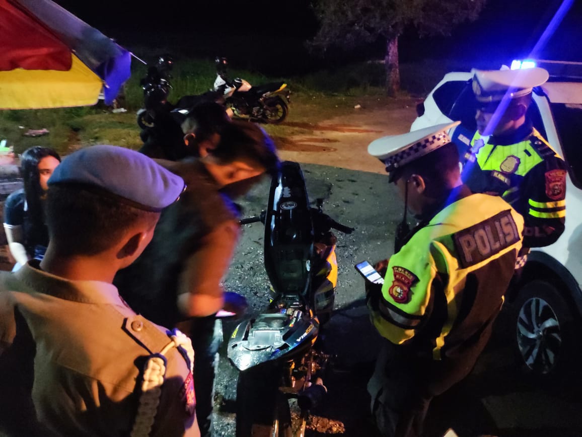 Ops Zebra Lancang Kuning 2025 Polres Pelalawan Amankan Balap liar dan Cegah Laka Lantas