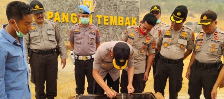 Kapolres Inhu Resmikan Lapangan Tembak Endra Darmalaksana