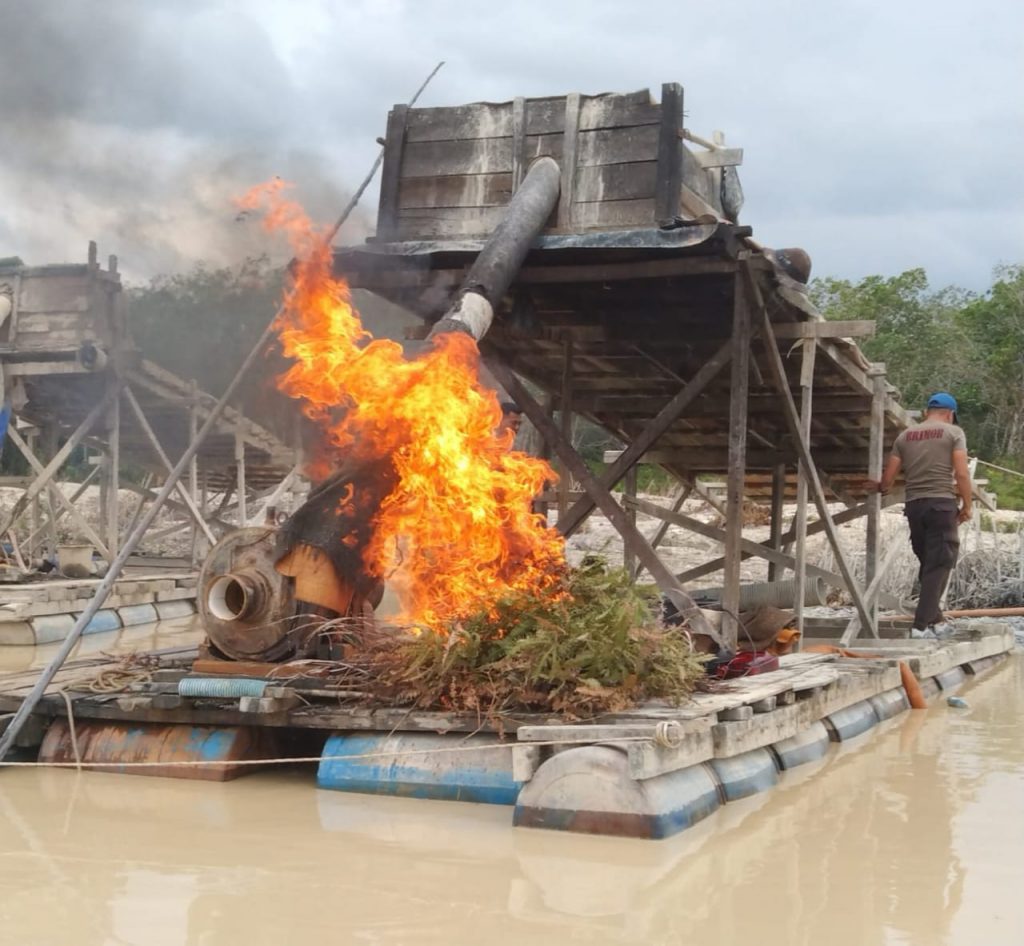 Polsek Benai Lakukan Operasi Penertiban PETI