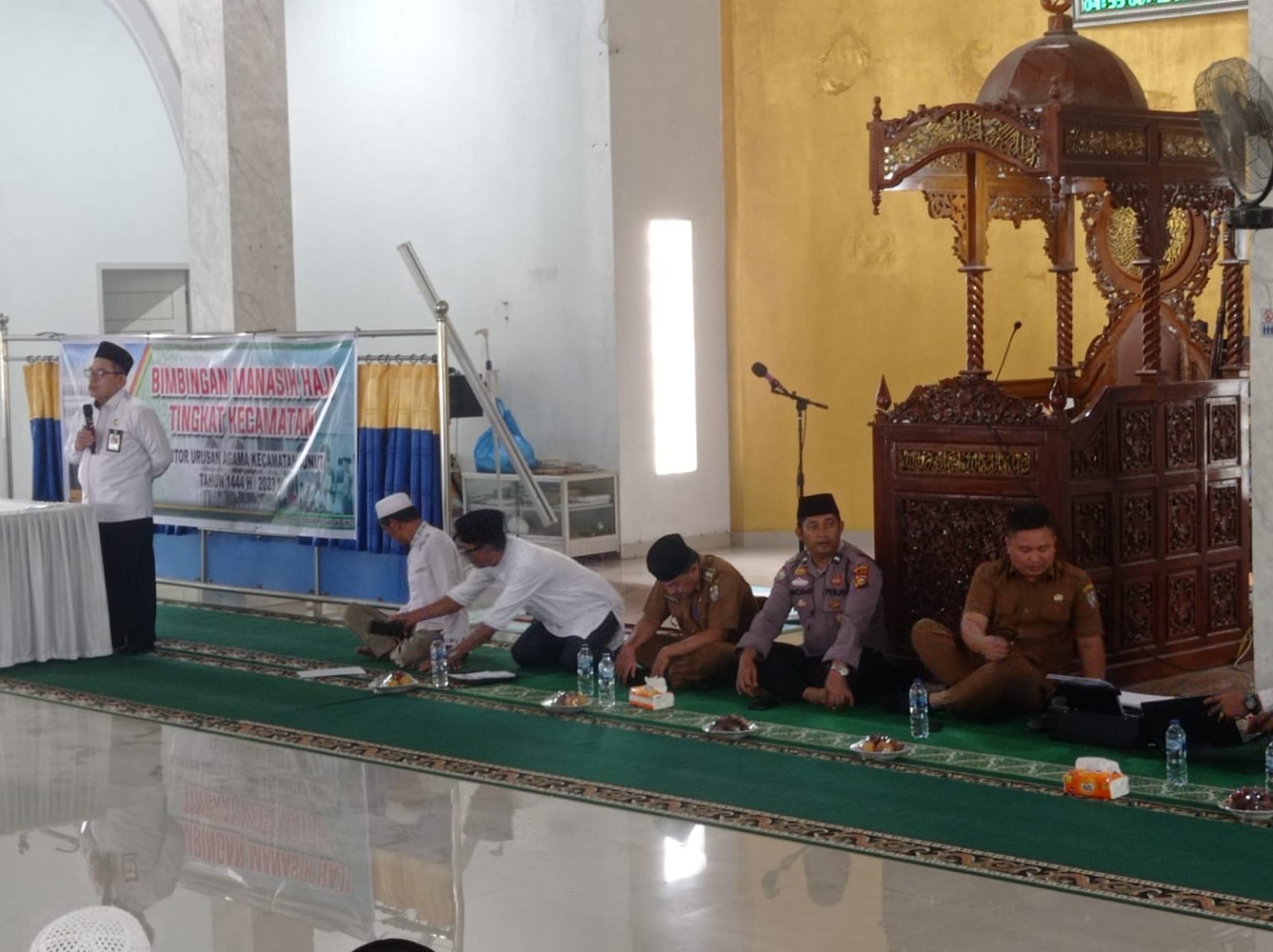 Polsek Bunut Hadiri Kegiatan Manasik Haji Mandiri