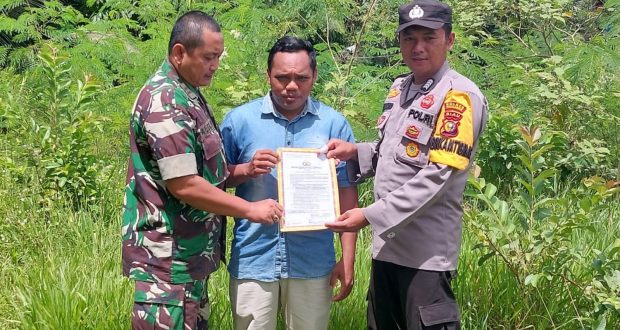 Polsek Pangkalan Lesung Kembali Patroli dan Sosialisasi Maklumat Kapolda Bersama TNI