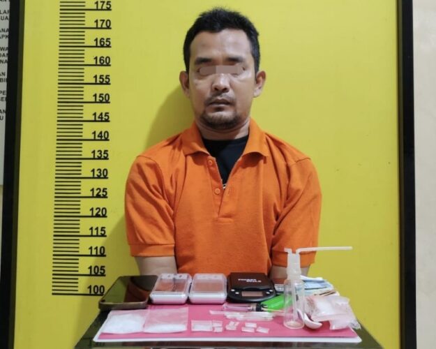 Edarkan Sabu, Agung Diringkus Kapolsek Pasir Penyu