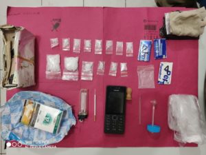 Seorang Pengedar Shabu Diringkus Resnarkoba Polres Kampar di Desa Gunung Sari