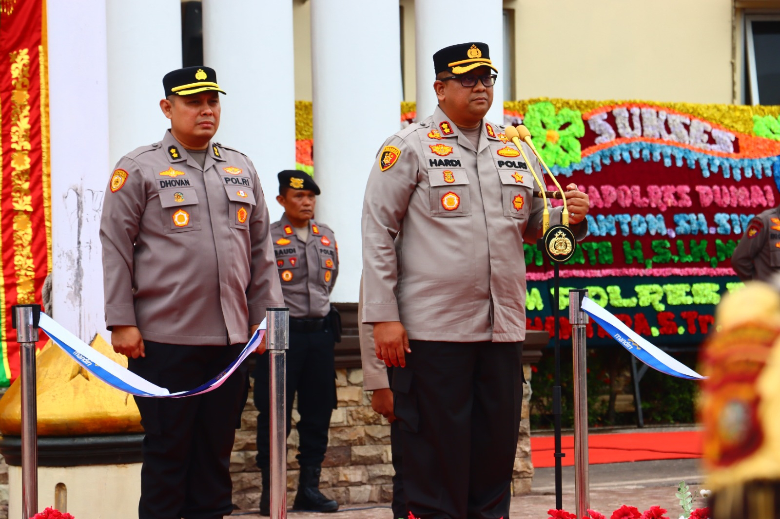 Resmi Kapolres Dumai Serah jabatan Kepada AKBP Hardi Dinata Yang Akan Melanjutkan Jabatannya