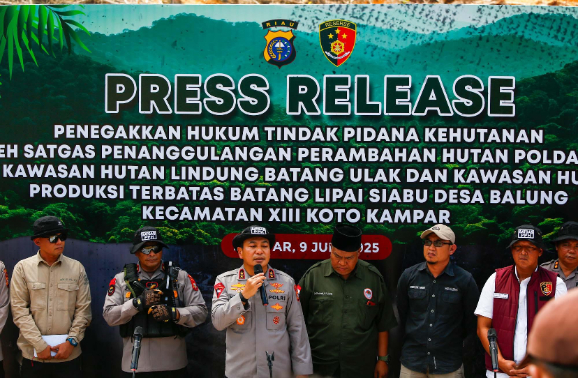 Tindak Tegas Perusakan Hutan, Polda Riau Tegaskan Komitmen Green Policing
