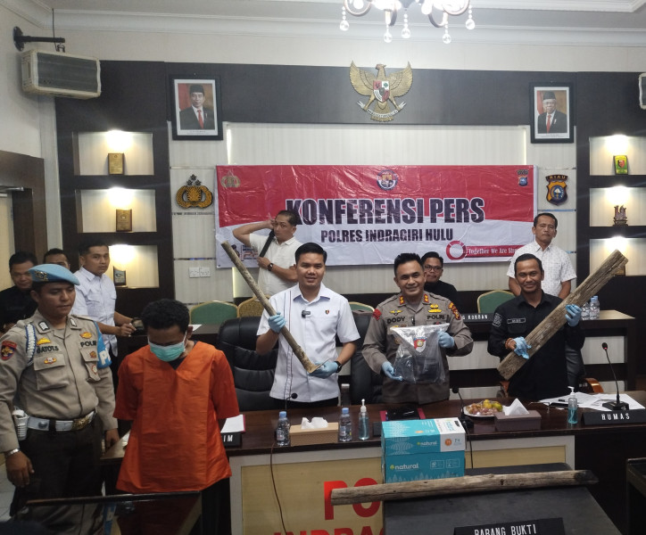Polres Inhu Berhasil Ungkap Pelaku Pembunuhan Bos Sawit dan Anaknya