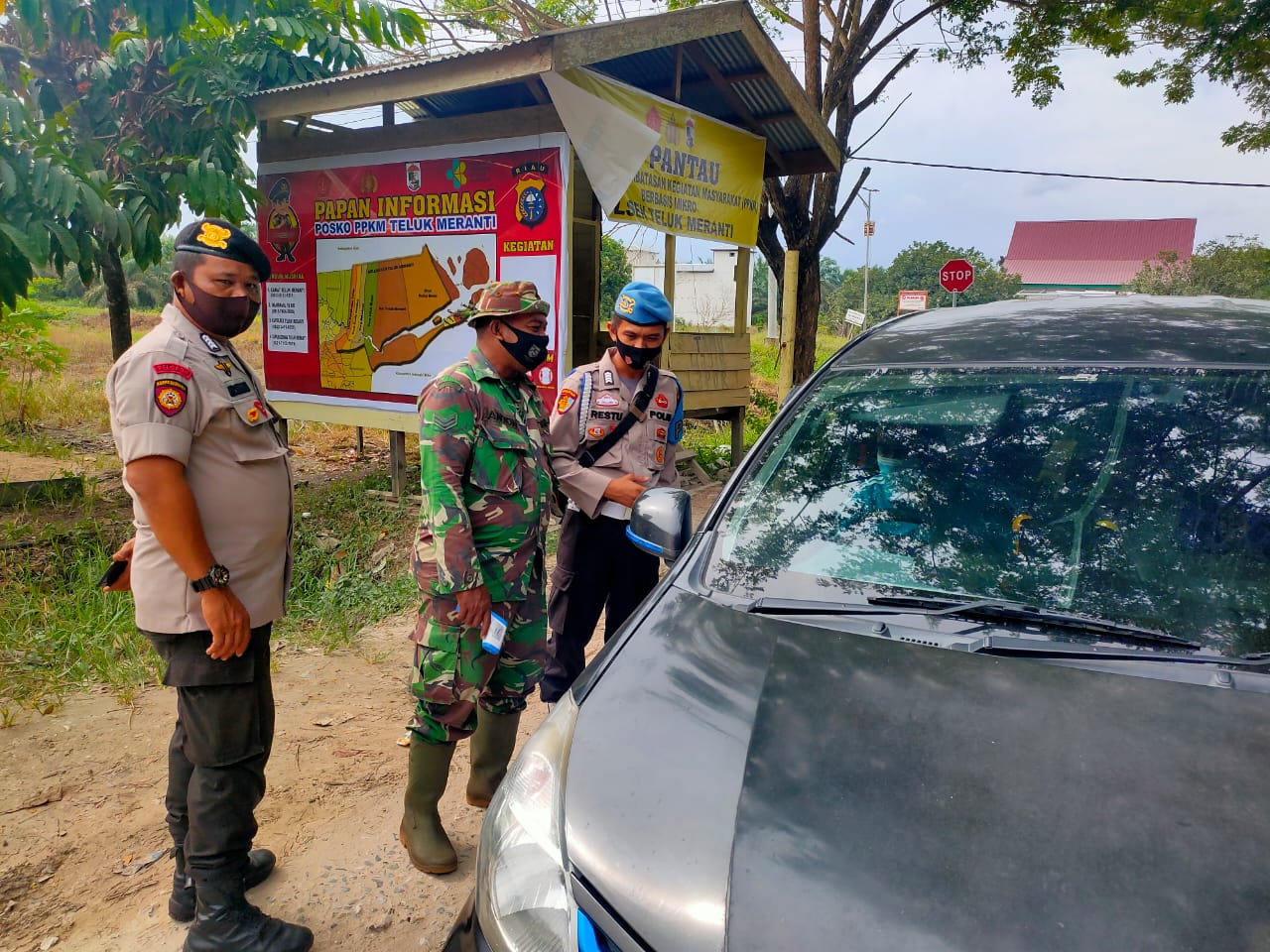 Polsek Teluk Meranti Pantau Penerapan Prokes Warga