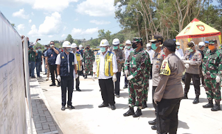 Panglima TNI Bersama Kapolri Tinjau Pembangunan RS Covid-19 Di Pulau Galang