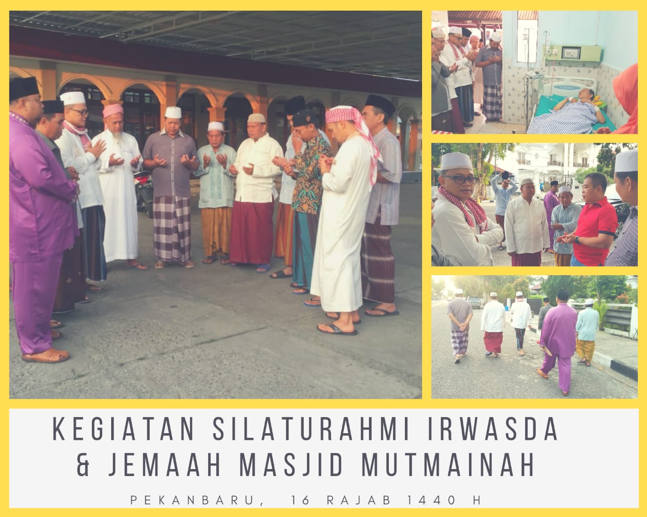 Irwasda Polda Riau Laksanakan Kegiatan Riau Gemilang Bersama Jamaah Masjid Muthmainah