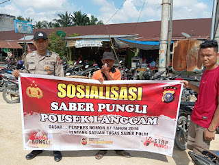 Polsek Langgam Sosialisasi Saber Pungli 