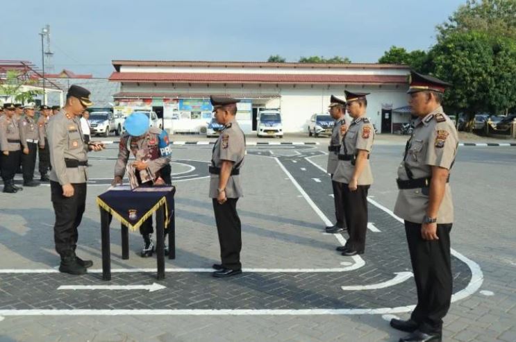 Dua Pejabat Utama Dirotasi, Kapolres Inhu Pimpin Sertijab