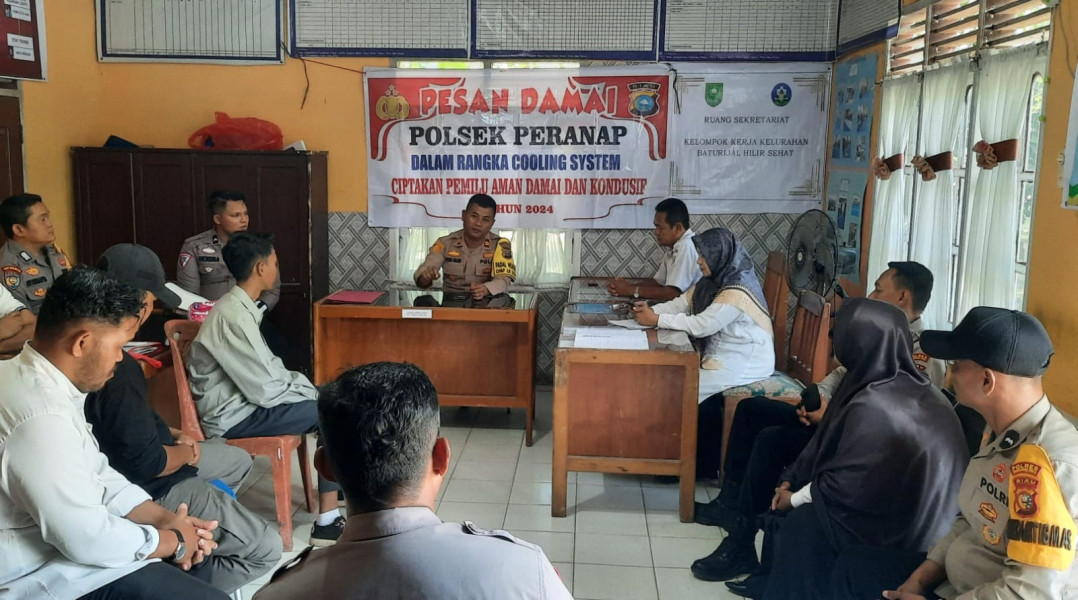 Blusukan ke Kelurahan, Polsek Peranap Antisipasi Adanya Intimidasi