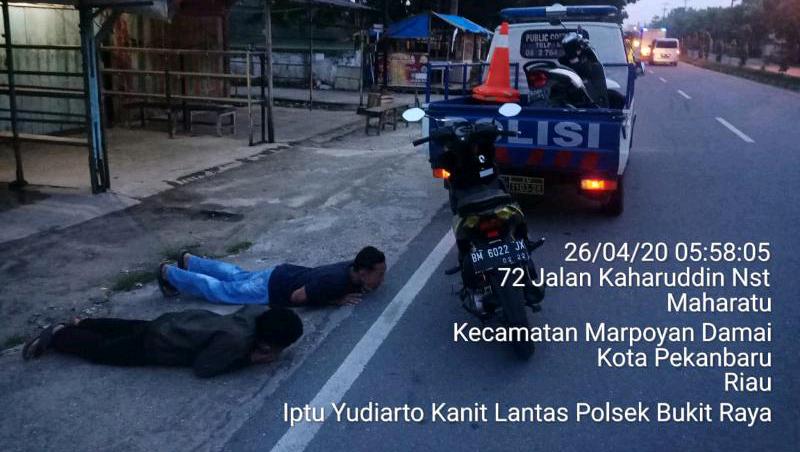 Balap Liar di Malam Ramadhan di Pekanbaru Diamakan Petugas