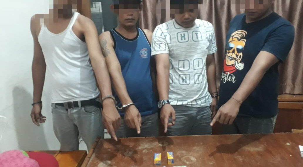 4 Pelaku Judi Qiu-qiu Ditangkap Polsek Kampar Kiri Hilir di Desa Lubuk Sakai