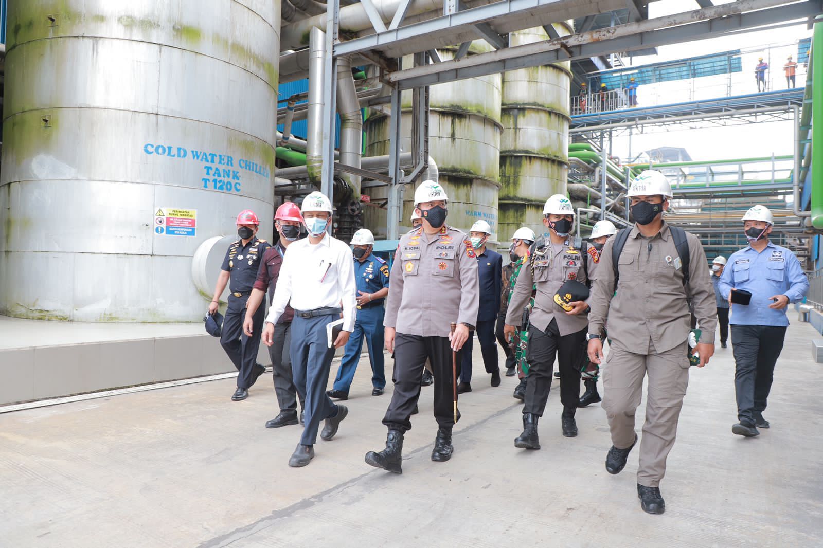 Pastikan Proses Produksi Berjalan Baik Hulu Hingga Hilir, Kapolda Riau Tinjau Kilang PT. Wilmar Group Kawasan Industri Dumai