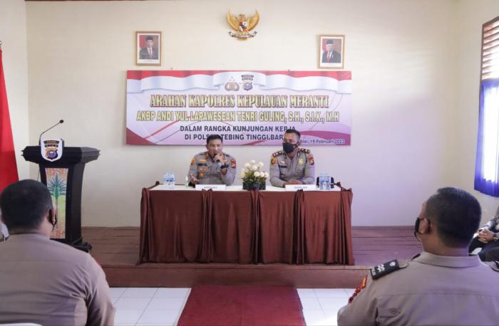 Kapolres Ingatkan Anggota Harus Solid dan Tingkatkan Kerjasama Jaga Kamtibmas