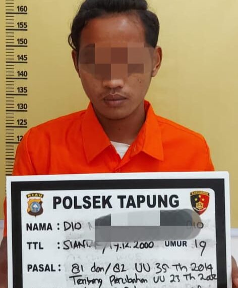 Cabuli Anak Gadis Dibawah Umur, Pemuda ini Diamankan Polsek Tapung
