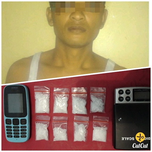 Seorang Pelaku Narkoba Berhasil Dibekuk Sat Narkoba Polres Bengkalis.