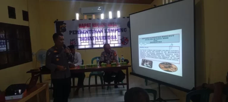 Cegah Karhutla, Polsek Pangkalan Lesung Laksanakan Sosialisasi Bahaya Narkoba