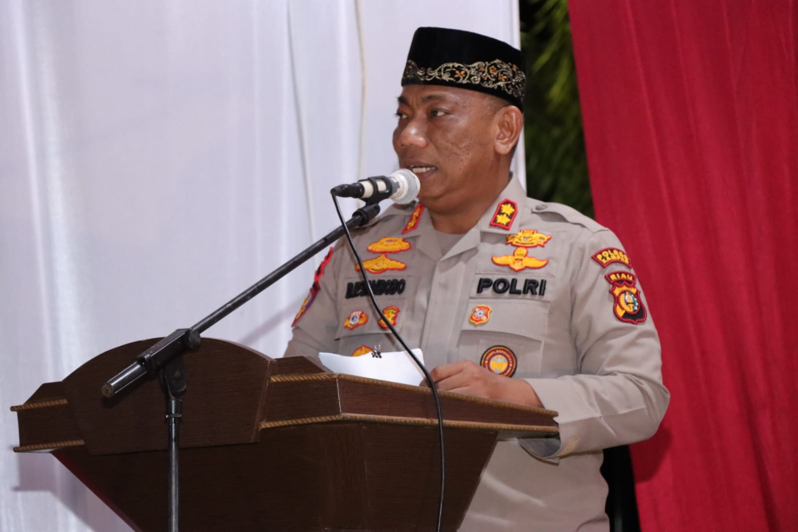 Peringati Maulid Nabi Muhammad SAW, Polres Kampar Gelar Tabligh Akbar dan Doa Bersama