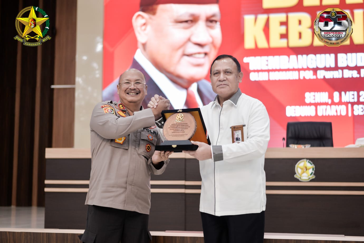Dapat Pencerahan dari Ketua KPK, Sedik Sespimmen Polri Digreg 63: Kami Siap Jadi Pelopor Anti Korupsi