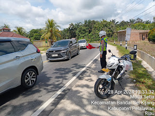 Cipta Kamseltibcar, Polisi Patroli di Jalan Lintas Timur Bandar Sei Kijang Pelalawan