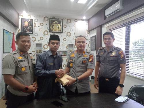 Polres Bengkalis Serahkan Zakat Rp87,4 Juta ke Baznas