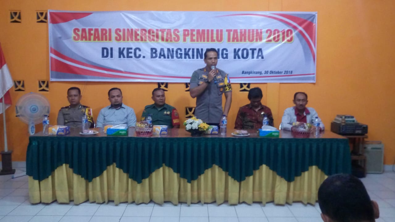 Polres Kampar Melaksanakan Kegaiatan Safari Sinergitas Pemilu Damai Tahun 2019 