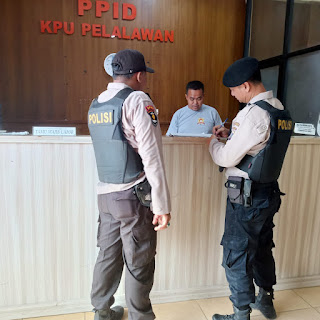 Patroli Dialogis, Polsek Pangkalan Kerinci Sambangi Kantor KP