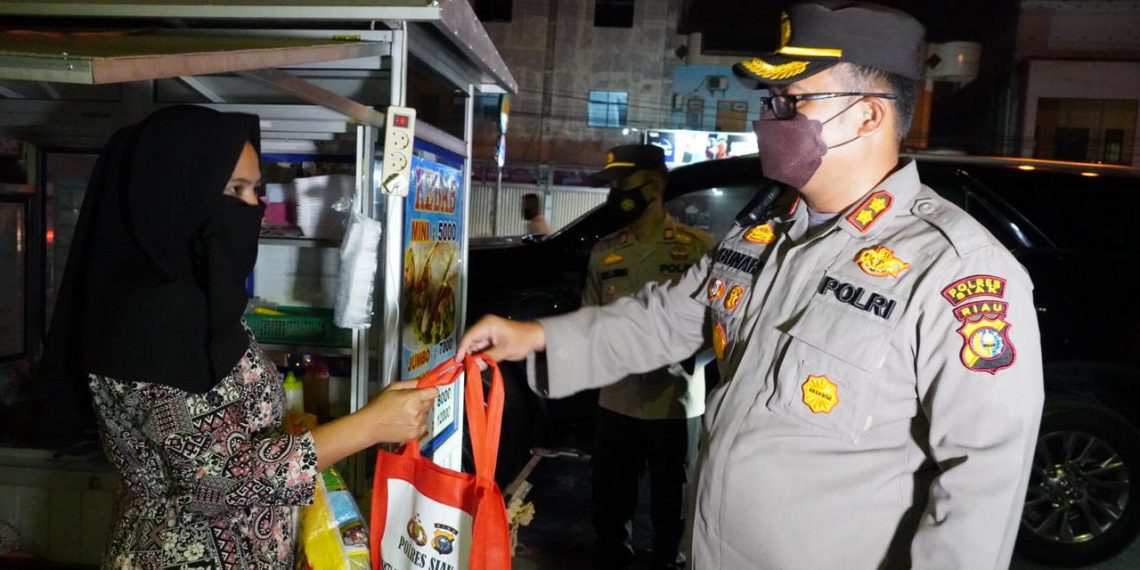 Polres Siak dengan unsur terkait laksanakan patroli bersekala besar