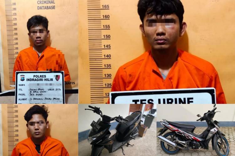 Polres Inhil Berhasil Bekuk 3 Bandit Curanmor
