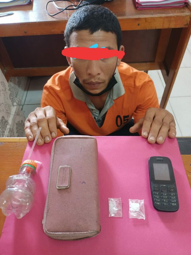 Satres Narkoba Polres Siak Tangkap Satu Orang Diduga Miliki Dua Paket Sabu di Dayun