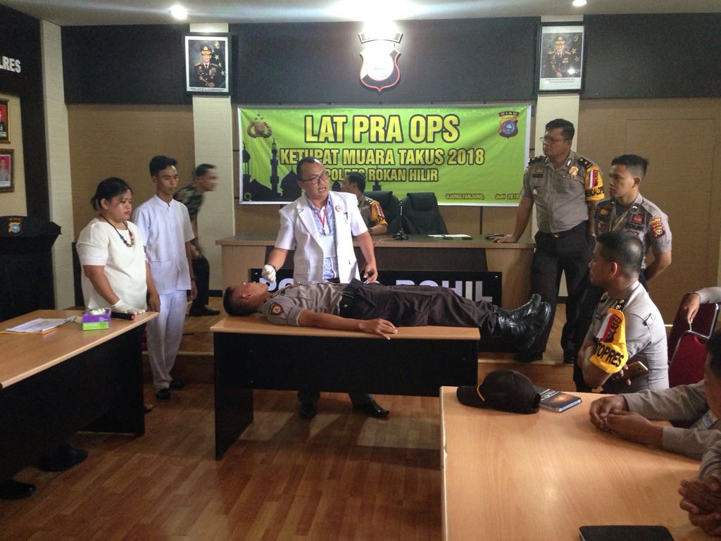 Polres Rohil Laksanakan Lat Pra Ops Ketupat Muara Takus 2018 