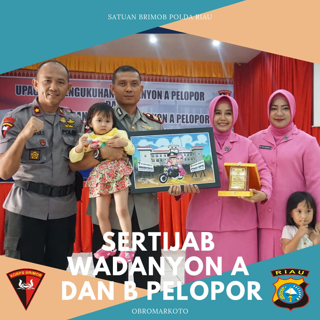Sertijab Wadanyon A Pelopor dan B Pelopor Di Gedung Bhayangkara Brimob