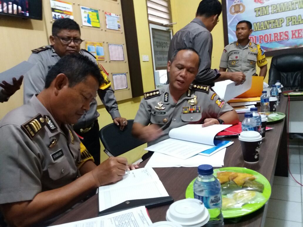 Polres Meranti Sambut Tim Pamatwil Mabes Polri Dalam Rangka Operasi Mantap Praja Muara Takus - 2018 