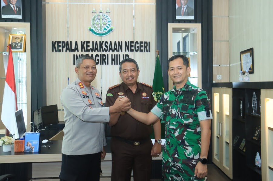 Kapolres Inhil Perkuat Sinergitas TNI, Polri, dan Kejaksaan Melalui Silaturahmi