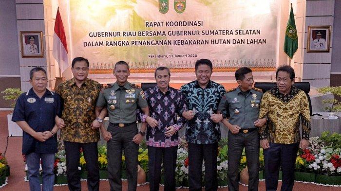 Polda Riau Dukung Pemerintah Dalam Rapat Penanganan Kebakaran Hutan Dan Lahan