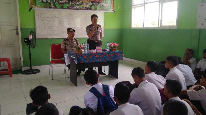 Sering Jadi Sasaran Pengedar, Polsek Medang Kampai Sosialisasi Bahaya Narkoba ke Sekolah