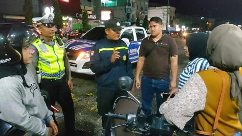 Cegah Balap Liar dan Angka Kriminal, Personil Polsek Bagan Sinembah Laksanakan Patroli Malam