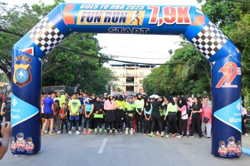 Gelar Fun Run 7,9K, Kapolres Inhu: Kegiatan Ini Sambut Hut Bhayangkara 2025
