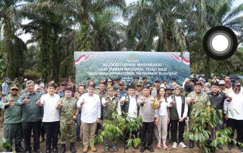 Disaksikan Menhut, Gubernur, Kapolda, Pangdam XIX, dan Kajati Riau, Penumbangan Sawit Awali Pemulihan Tesso Nilo